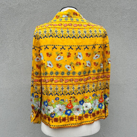 Vintage silk boho chic blouse - Picture 3 of 10